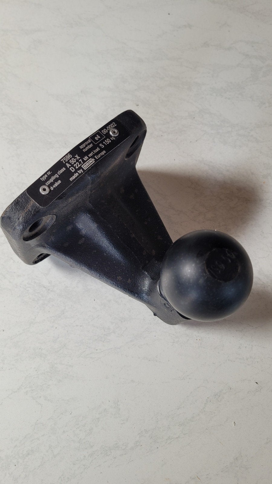Brink trekhaakkogel type 7596, A 50-X, D 22.7 kN, S 150 kg, Auto-onderdelen, Trekhaken, Ophalen of Verzenden