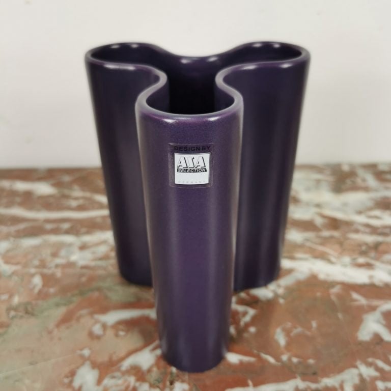 Vintage vaas ASA Germany 80er jaren bloemenvaas. Keramiek, Valkenswaard, Info@flashbackfurniture.nl, Flashback Furniture, Ophalen of Verzenden