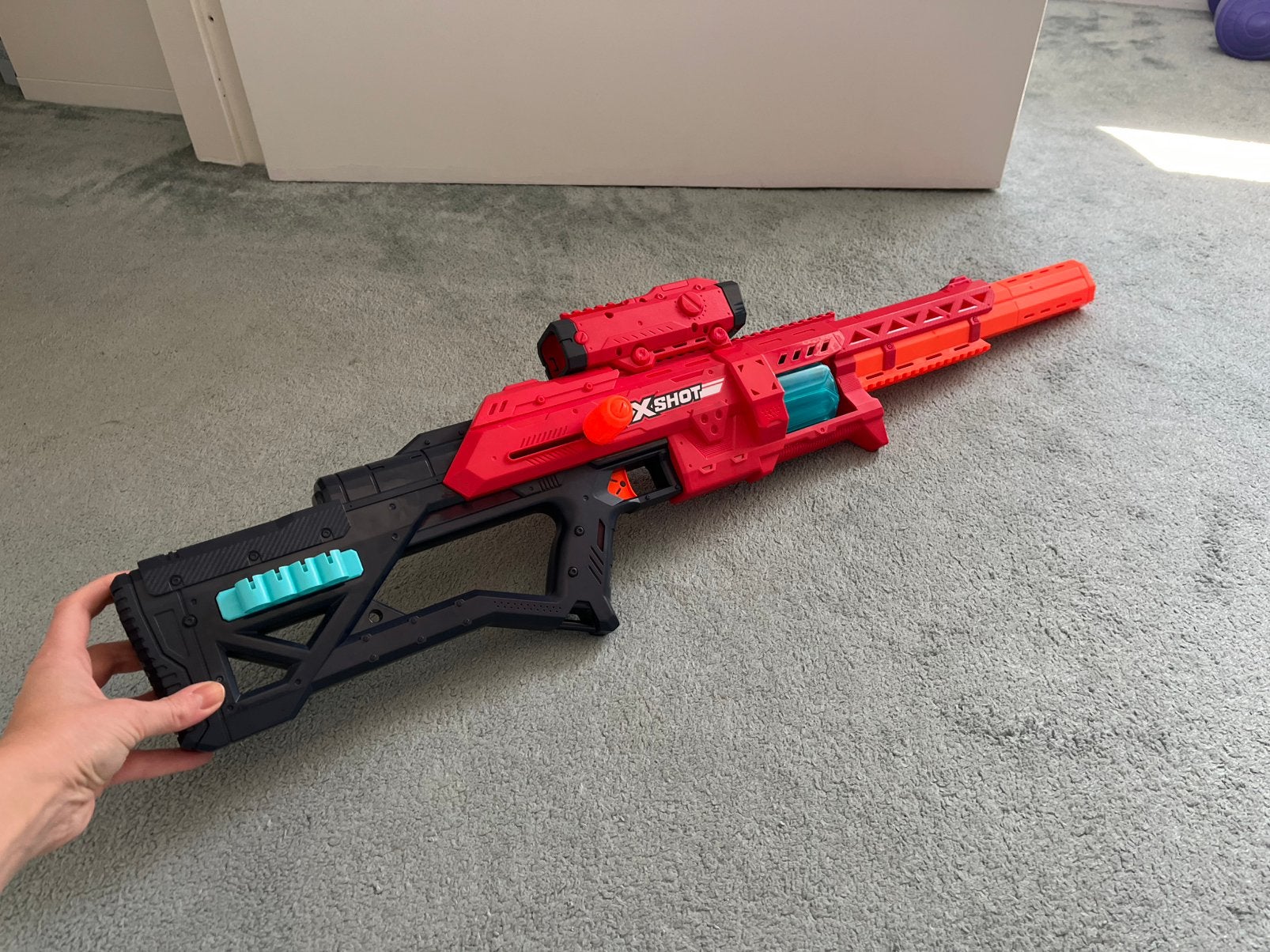 Nerf gun groot, Ophalen of Verzenden, Gebruikt