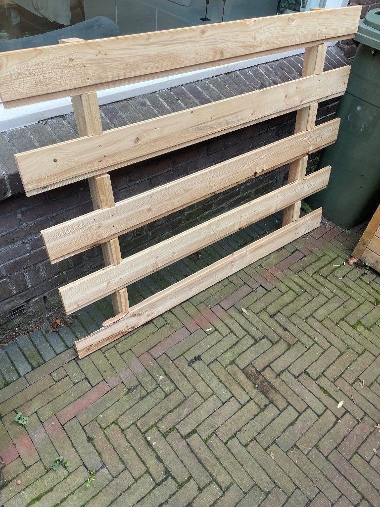 Pallet, Doe-het-zelf en Verbouw, Ophalen, Minder dan 25 mm, Zo goed als nieuw, Minder dan 200 cm