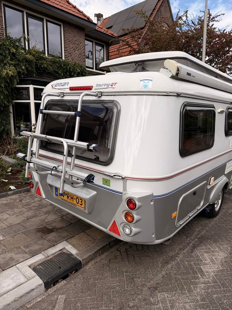 Zeer mooie Eriba Touring Troll 550 GT,  stand alone, bj 2007, Caravans en Kamperen, Caravans, Vast bed, Rondzit, Particulier, Luifel