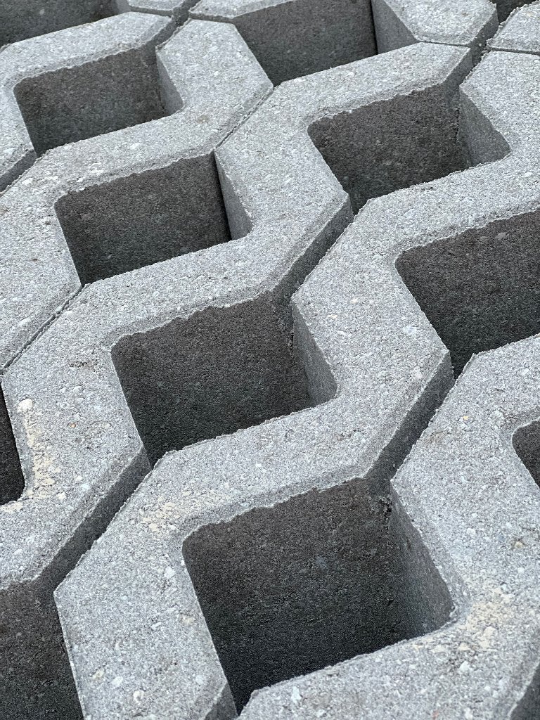 Grasbetontegels 60x40 cm Grijs dikte 10 cm, Verzenden, Nieuw, 10 m² of meer, Beton