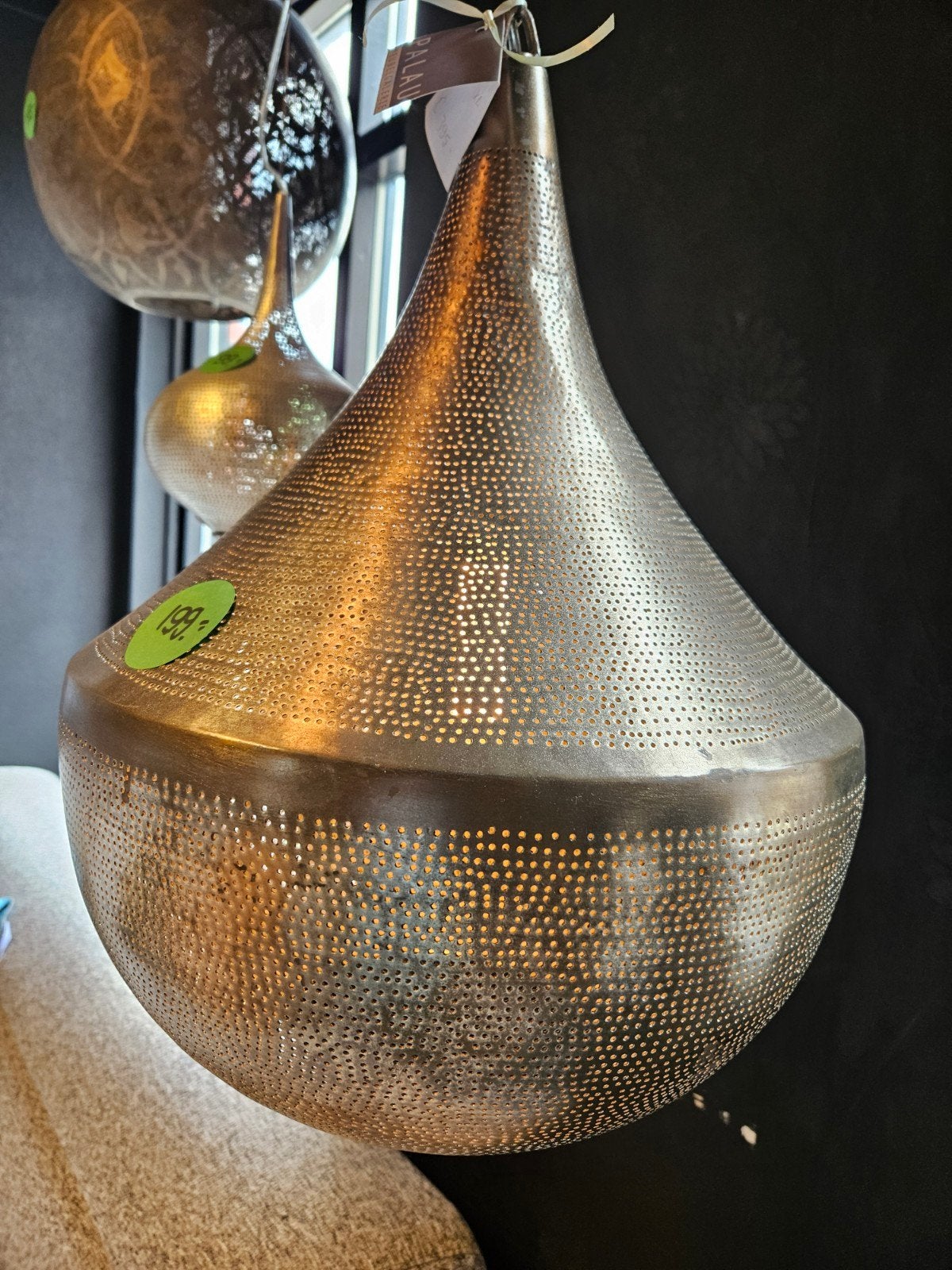 zenza hanglamp handgemaakt zilver opruiming, Verzenden