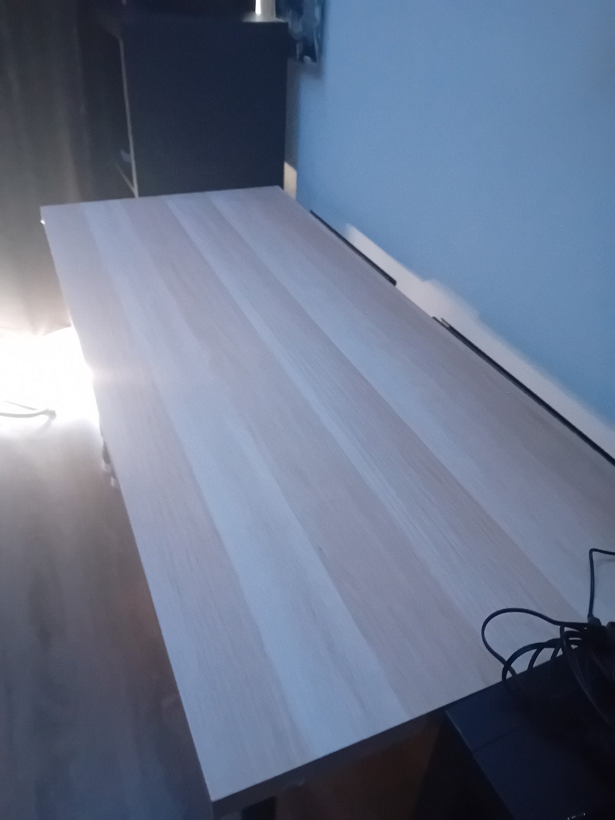 IKEA Kallax bureau met poten, 140x60cm, Ophalen, Gebruikt, IKEA, Spaanplaat of MDF