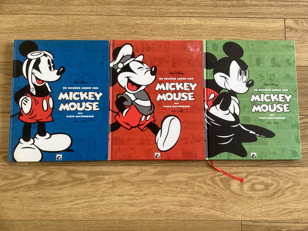 De gouden jaren van Mickey Mouse 1 t/m 3 (HC), Boeken, Complete serie of reeks, Ophalen of Verzenden, Gelezen
