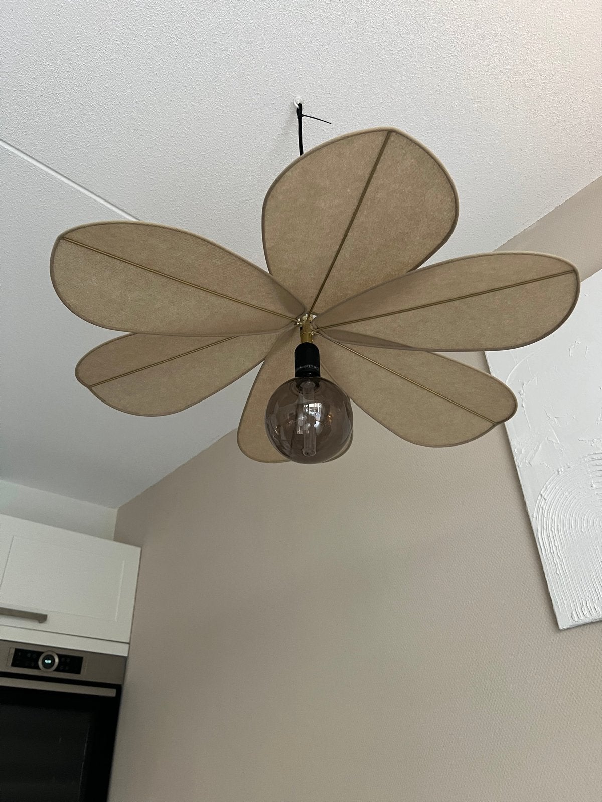 2x Kwantum Hanglamp Helios Goud, Huis en Inrichting, Ophalen, Zo goed als nieuw, Metaal, E27 (groot)