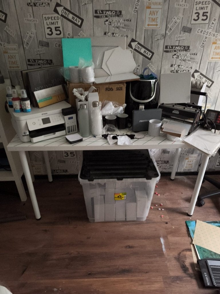 Epson SC-F100 sublimatieset + mokkenpers en veel materiaal, Ophalen, Printer, Epson, Zo goed als nieuw