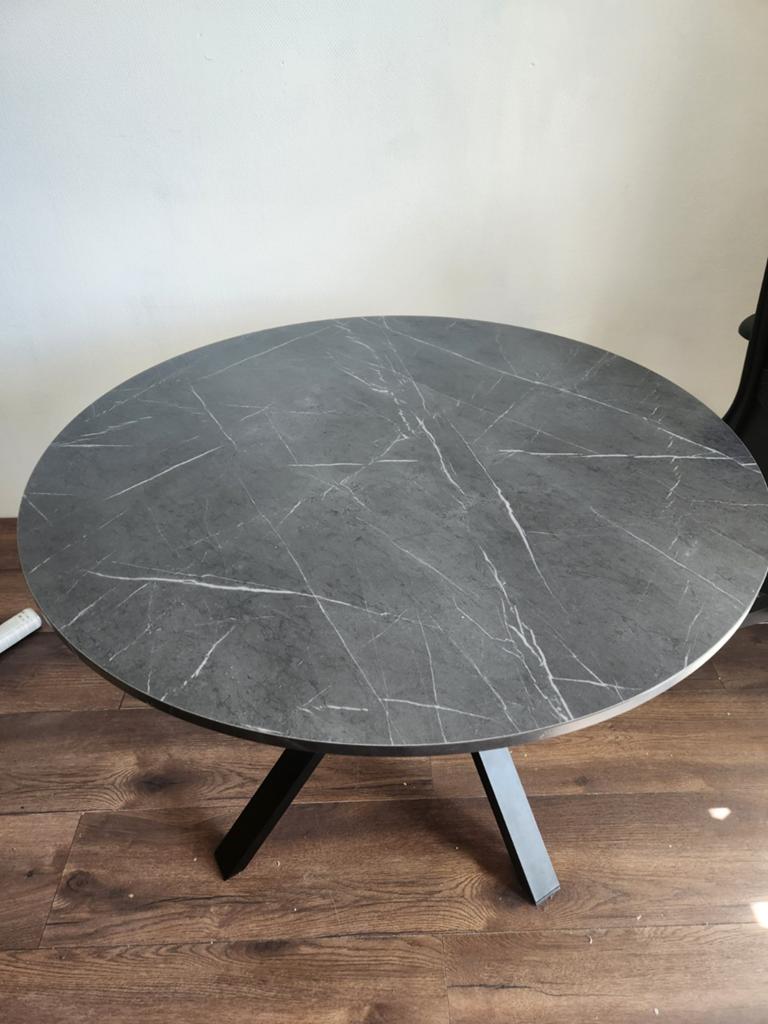IKEA Mariedamm round dining table / ronde eettafel 105cm, Ophalen, Rond, Zo goed als nieuw, 100 tot 150 cm