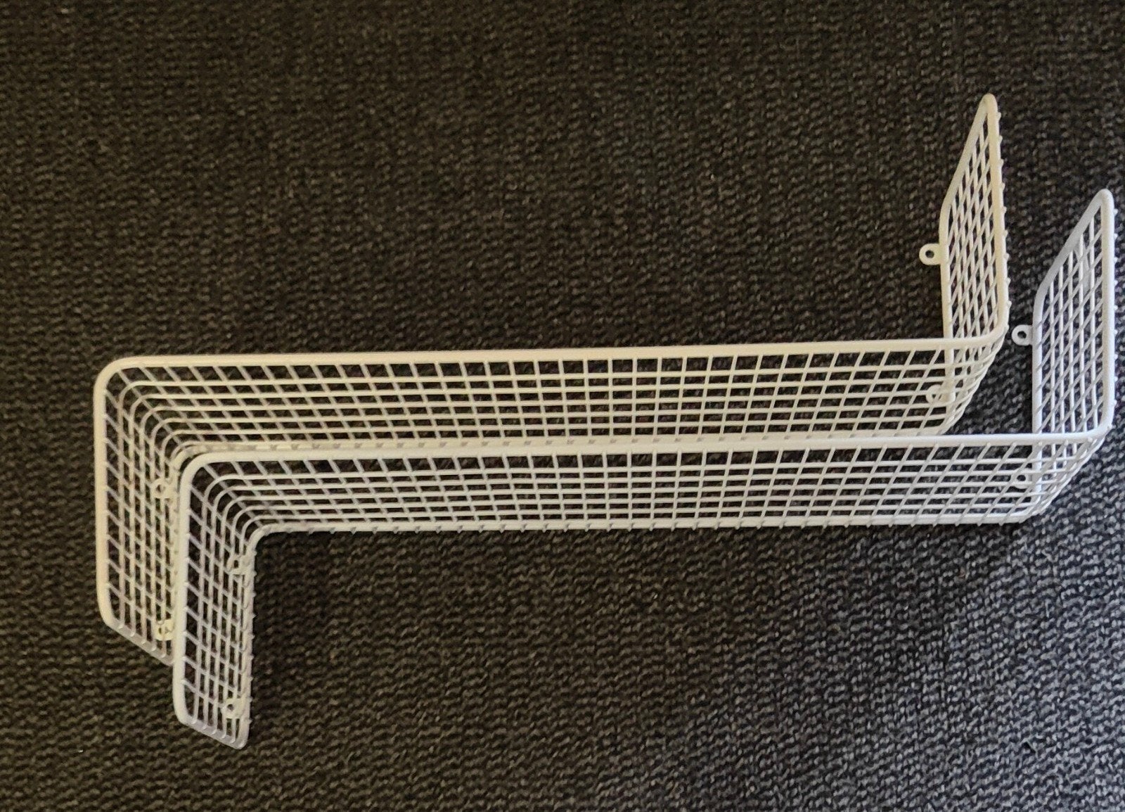 Ikea svenshult Witte metalen wandplanken - set van 2, Ophalen of Verzenden, Zo goed als nieuw, Wit, Metaal