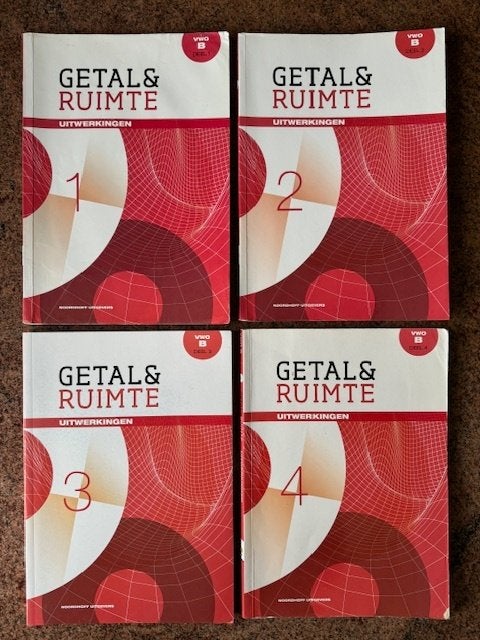 Getal en Ruimte, uitwerkingenboeken wis B VWO., Gelezen, VWO, Noordhoff, Ophalen of Verzenden