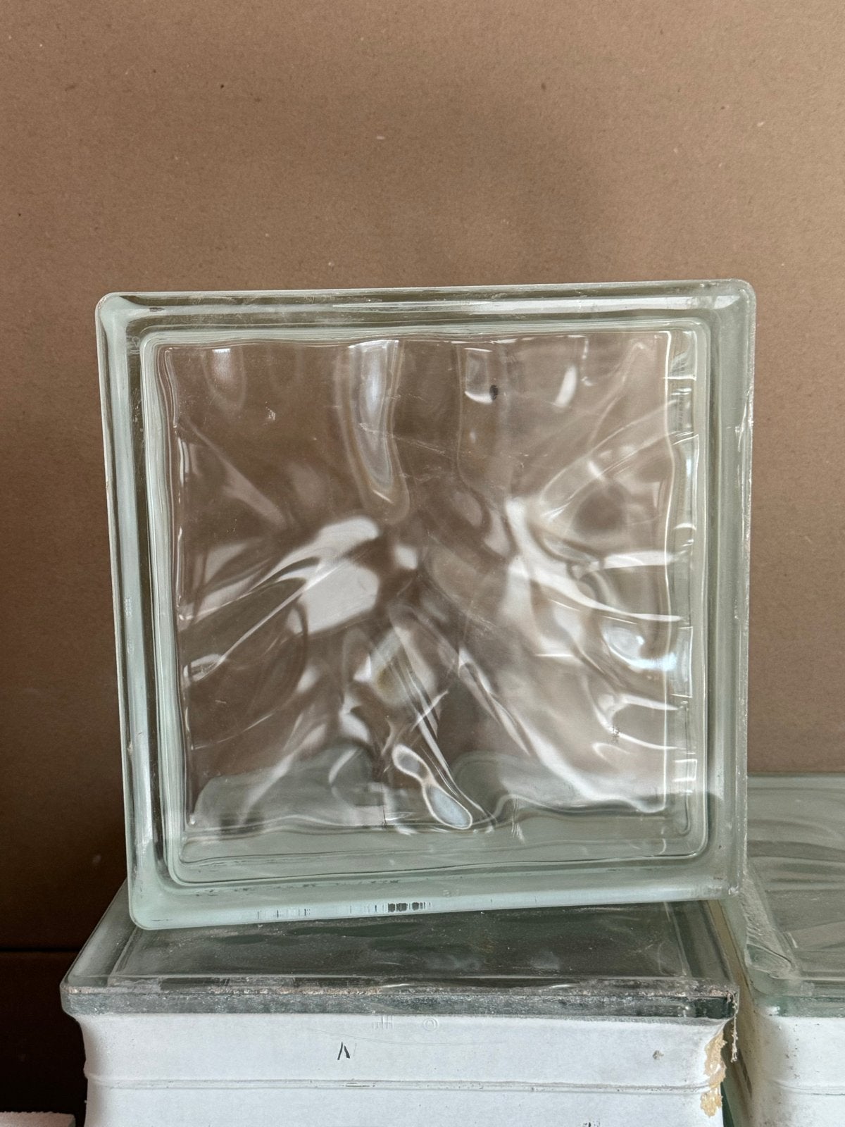 Glazen bouwsteen 24x24x8 cm - 75blok, Doe-het-zelf en Verbouw, Glas en Ramen, Ophalen, Zo goed als nieuw, Overige typen, Minder dan 80 cm