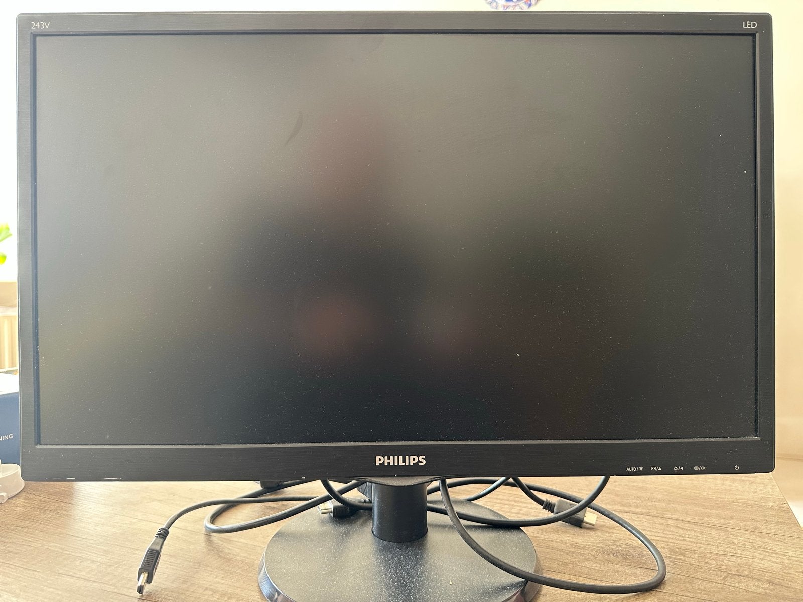 Philips 243V5L 24 inch Full HD LED Monitor, Computers en Software, Monitoren, Ophalen, Full HD, 60 Hz of minder, Gebruikt