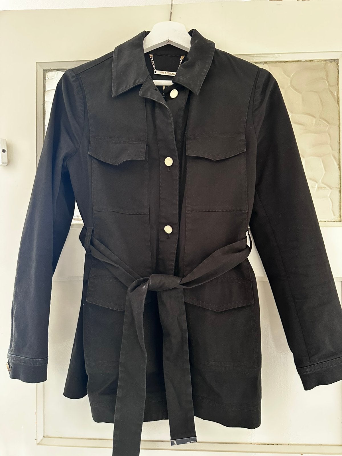 Ted Baker London Utility Jasje – Maat 1, Ophalen of Verzenden, Zo goed als nieuw, Maat 36 (S), Zwart
