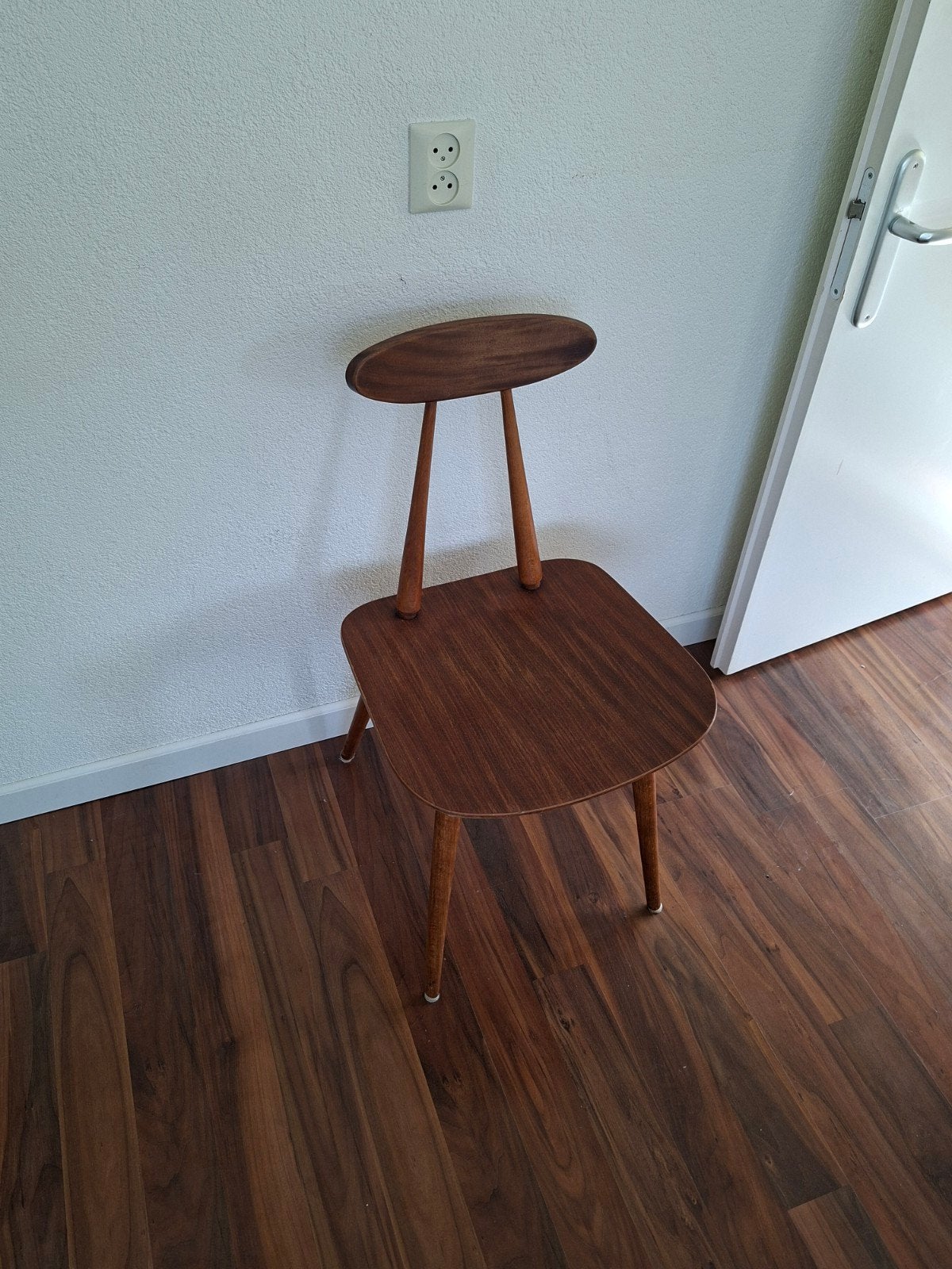Antieke vintage Design Spijlenstoel - Hout, Antiek en Kunst, Ophalen of Verzenden