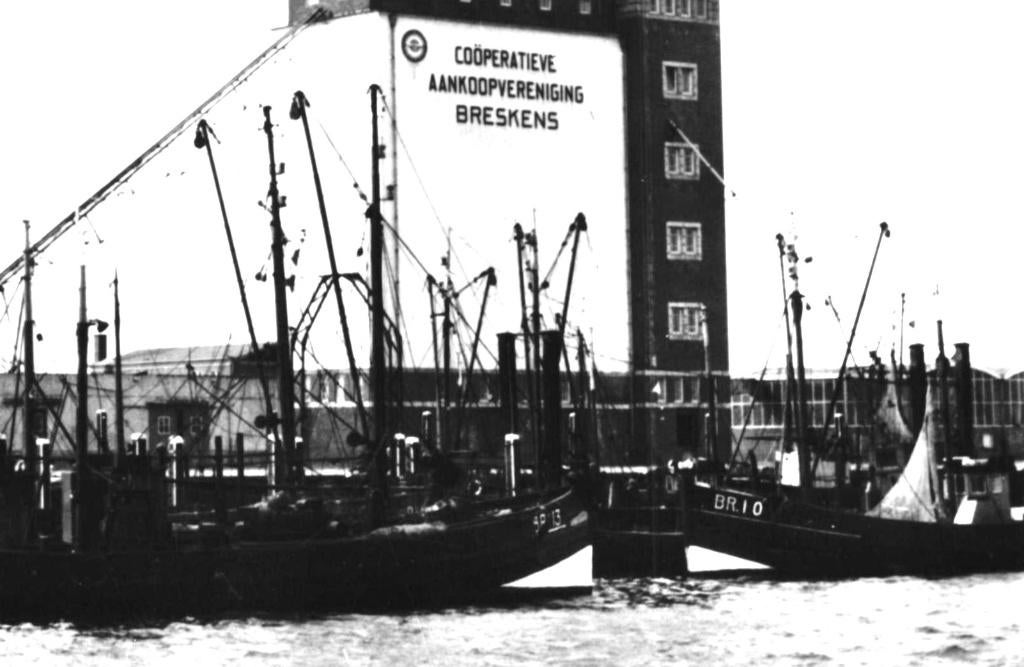700754 Breskens Z 1961 Silo Vissersvloot Gelopen  postzegel, Ophalen of Verzenden, 1960 tot 1980, Gelopen, Zeeland