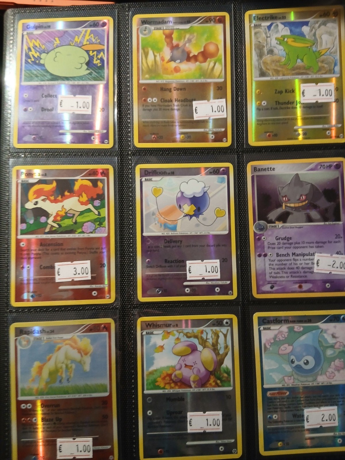 Pokemon kaarten, Ophalen of Verzenden, Gebruikt, Meerdere kaarten, Foil
