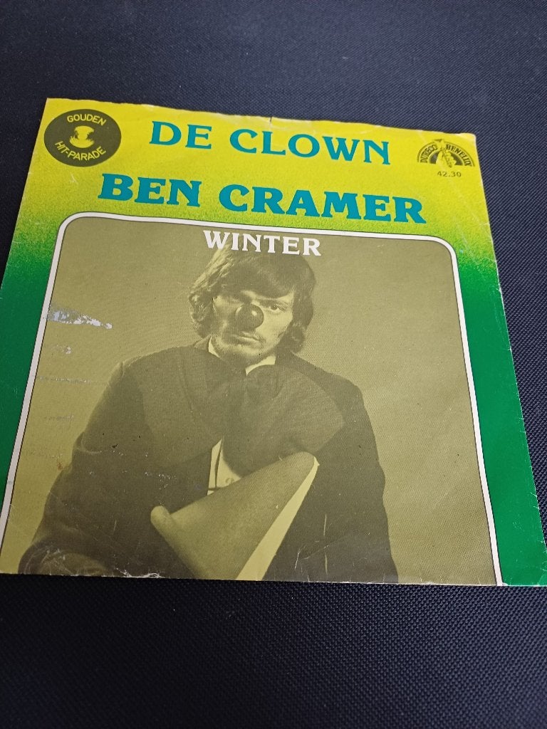 226a Single Ben Cramer  – De Clown – 42.30 – Origineel 1980, 7 inch, Ophalen of Verzenden, Zo goed als nieuw, Overige typen