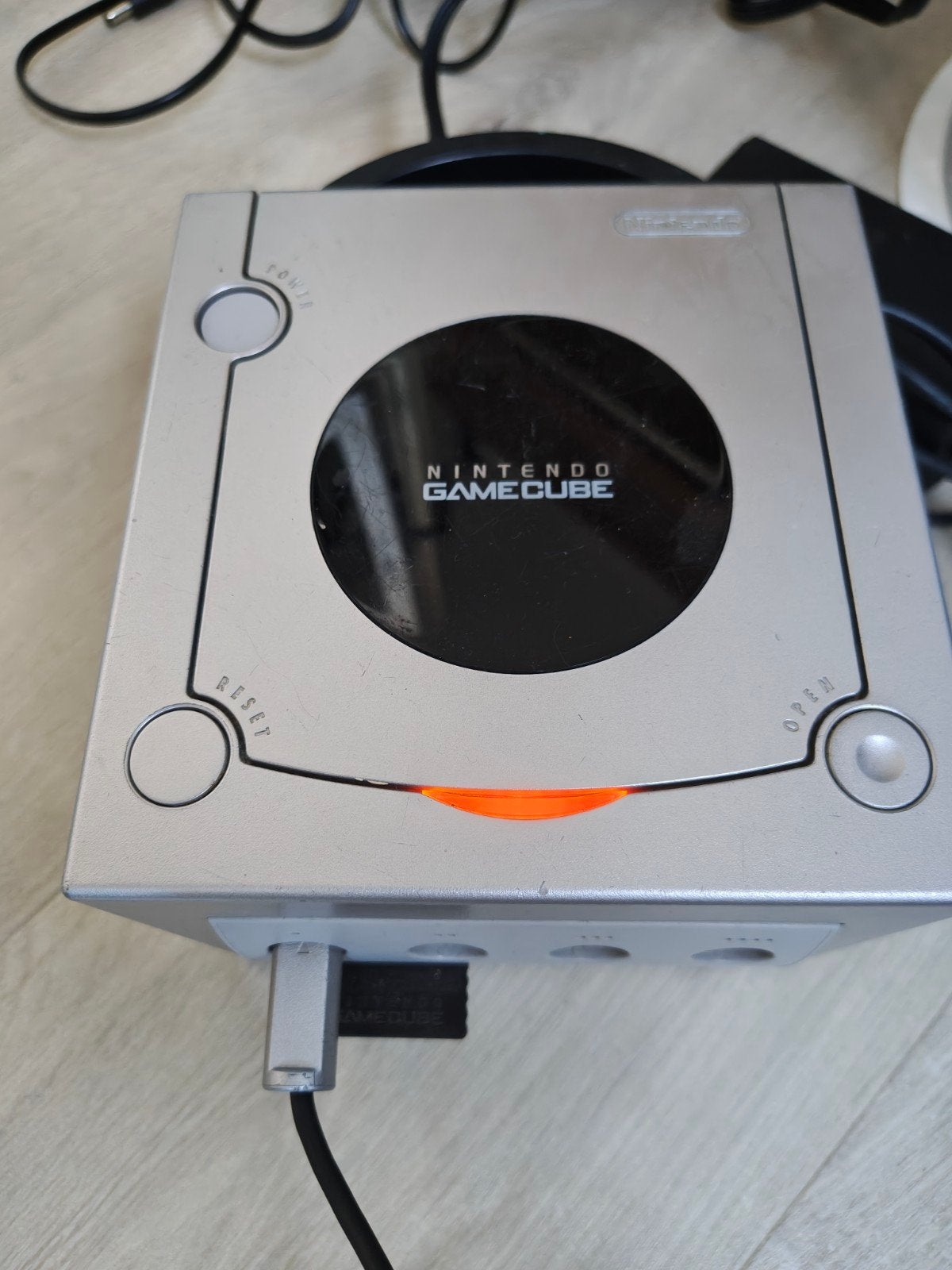 nintendo gamecube dol-001 in goede staat, Ophalen of Verzenden, Zwart, Met 1 controller