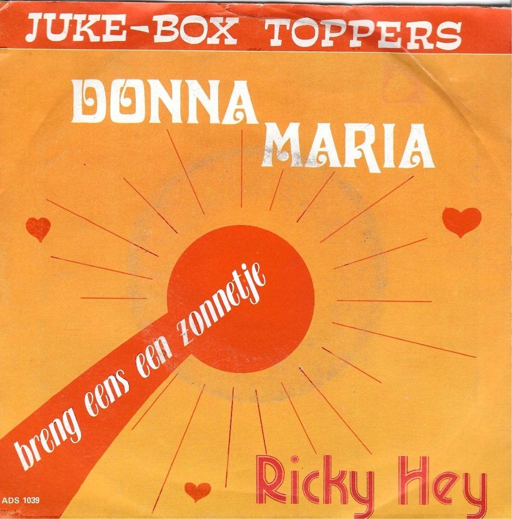 vinyl single  Ricky Hey, Ophalen of Verzenden, Gebruikt, Pop
