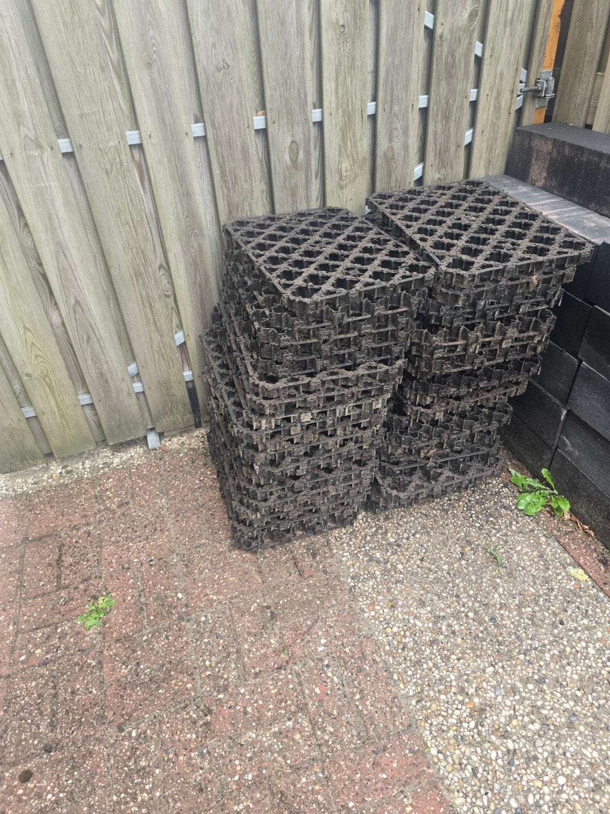 gras/grind platen paddockplatem, Tuin en Terras, Ophalen