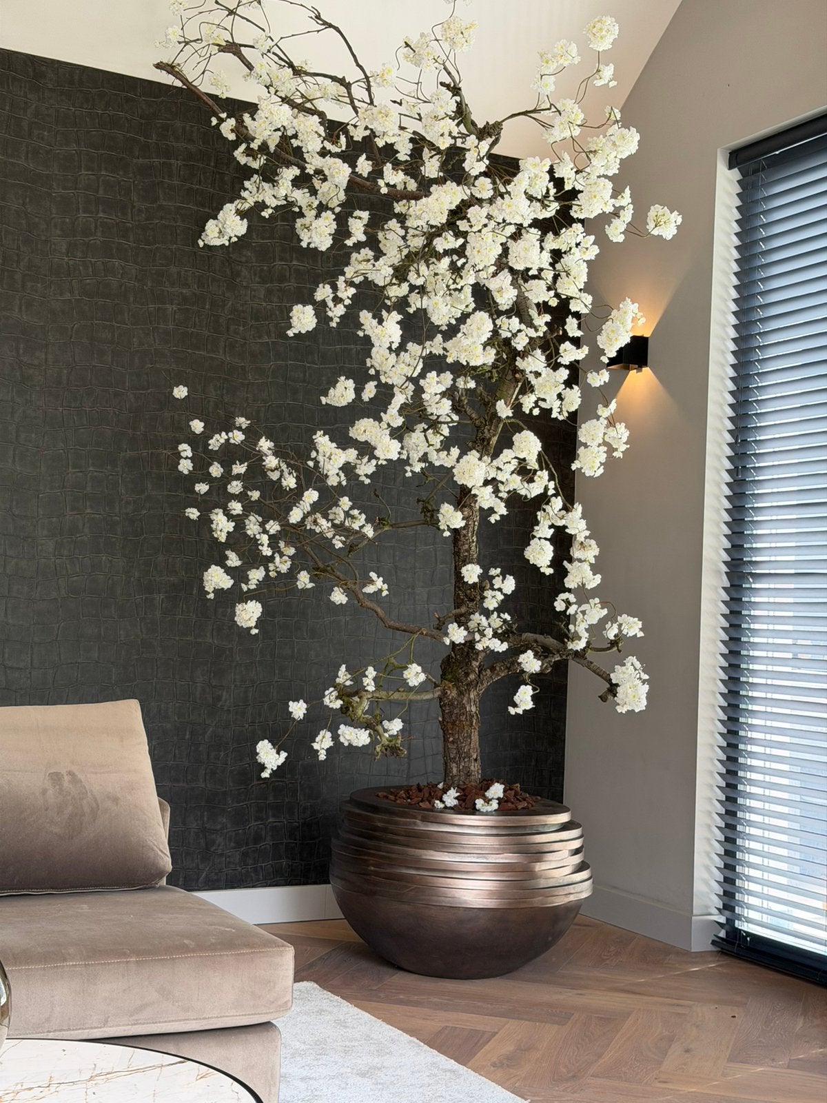 Bloesemboom 300cm maatwerk - echte boomstam, Ophalen, Binnen, Hout, 20 cm