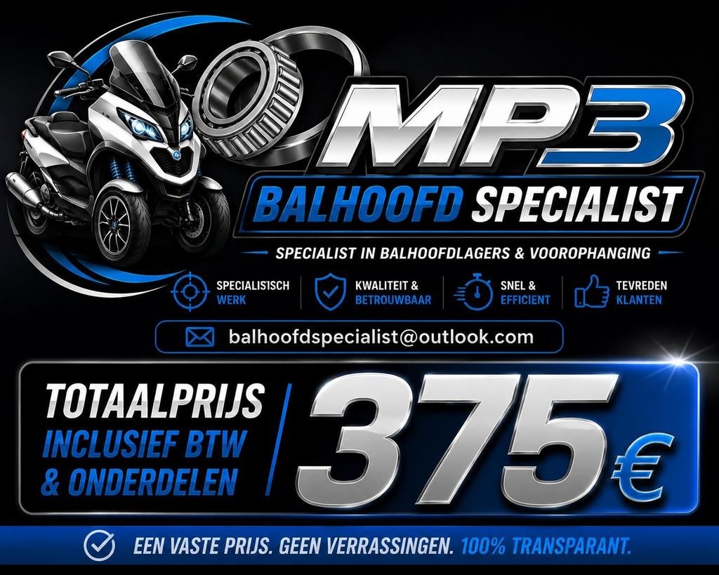 Piaggio MP3, Fietsen en Brommers, Scooters | Piaggio, Ophalen