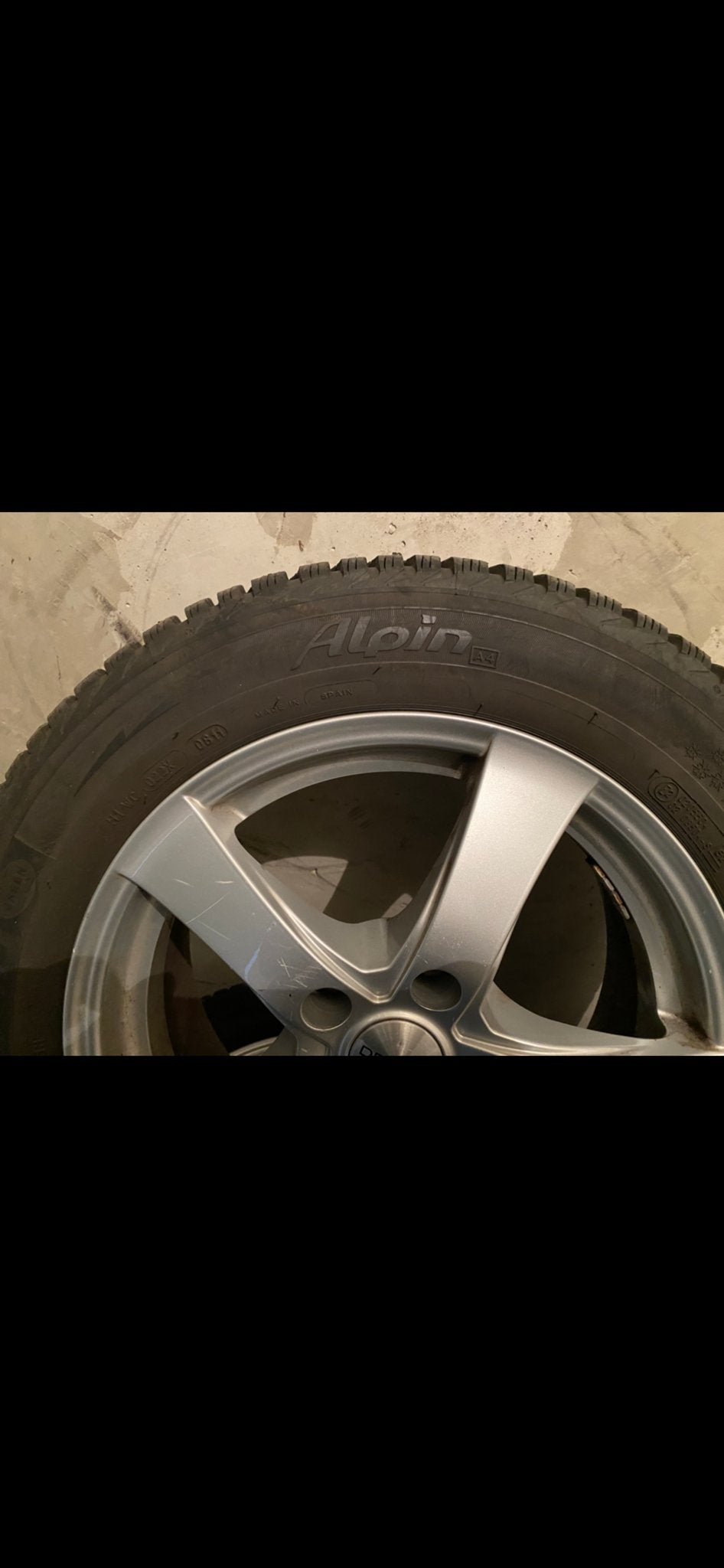 Michelin Alpine winterbanden met Dezent velgen, Ophalen of Verzenden, Gebruikt