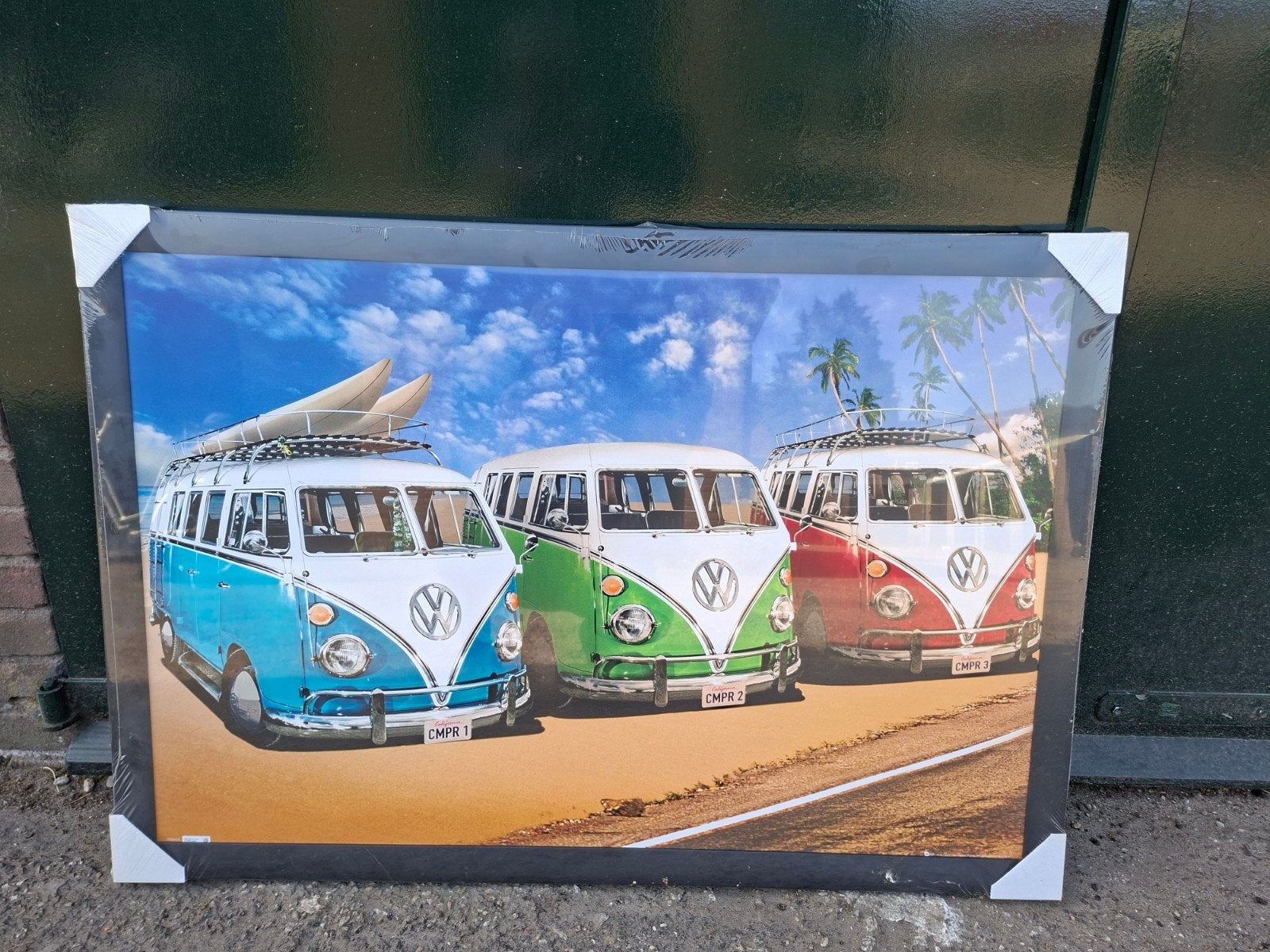 Nieuw ingepakte poster VW busjes 100x70 cm, Ophalen, Nieuw, 75 tot 100 cm, Foto of Poster