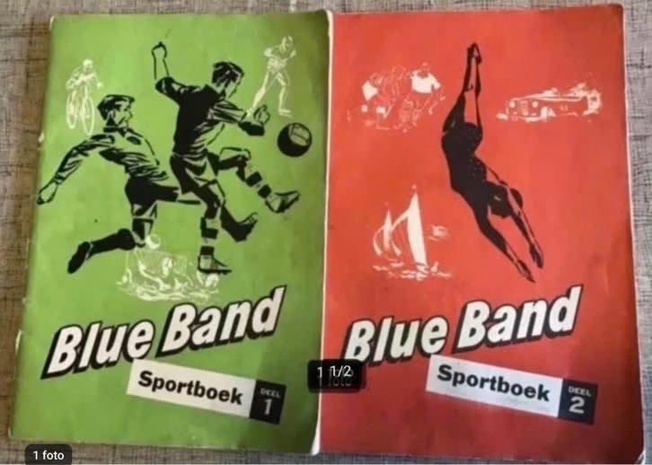 2 complete Blue Band sportboek plaatjesalbums, Boeken, Ophalen of Verzenden, Gelezen, Plaatjesalbum