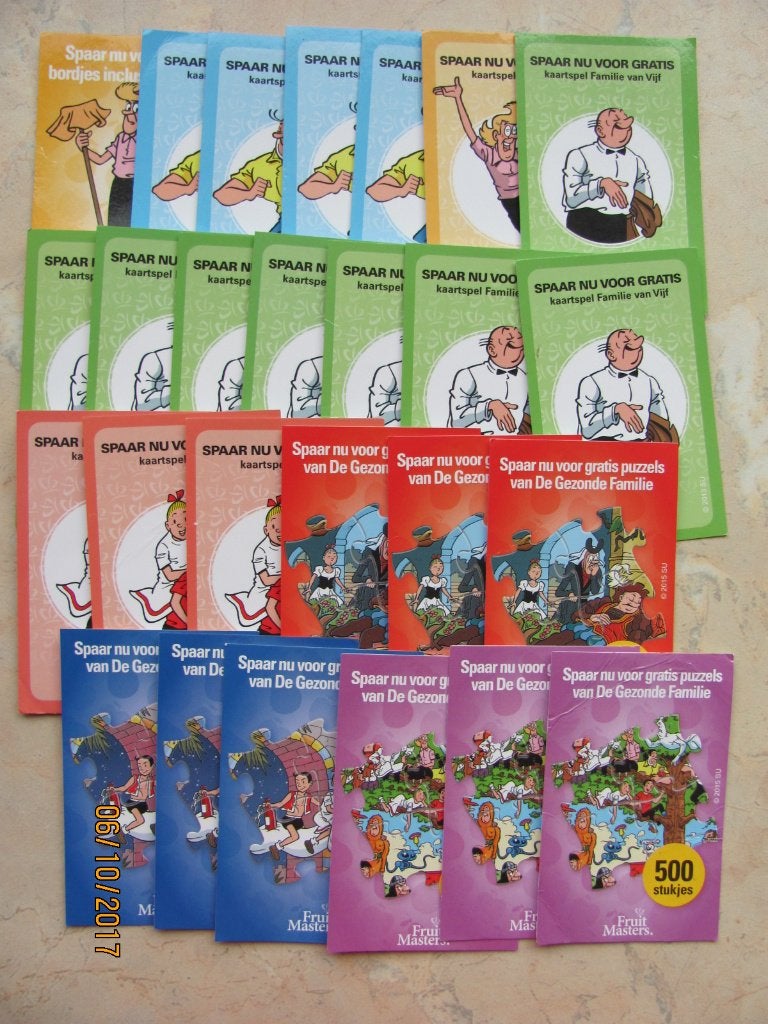 20 FRUITMASTERS oud Gezond Familie SUSKE WISKE Sidonia Jerom, Verzamelen, Ophalen of Verzenden, Suske en Wiske, Nieuw, Plaatje, Poster of Sticker