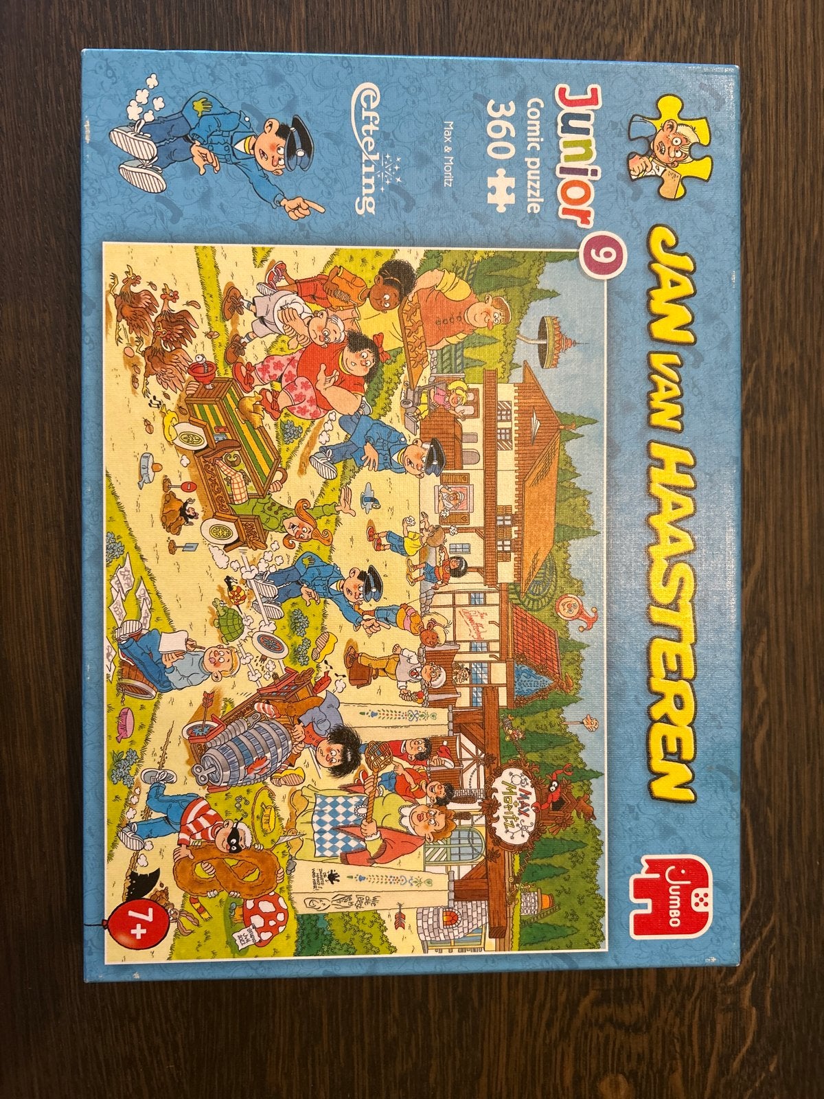 Jan van Haasteren Junior Efteling Max & Moritz puzzel 360 st, Ophalen of Verzenden, Meer dan 50 stukjes, Zo goed als nieuw, 6 jaar of ouder