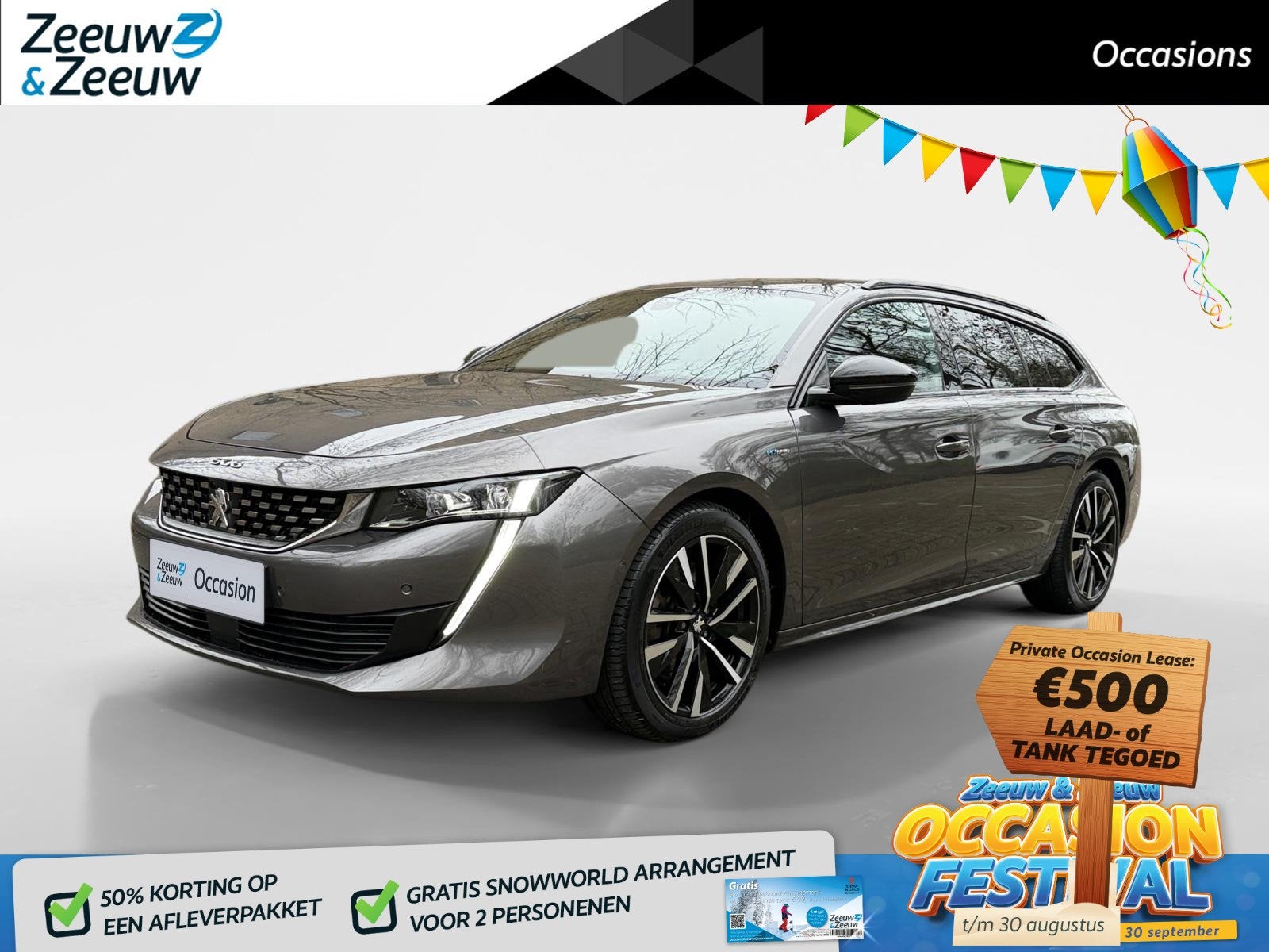 Peugeot 508 SW 1.6 PureTech GT | Stoelverwarming | Massage |, Automatische klimaatregeling, Gebruikt, Euro 6, 4 cilinders