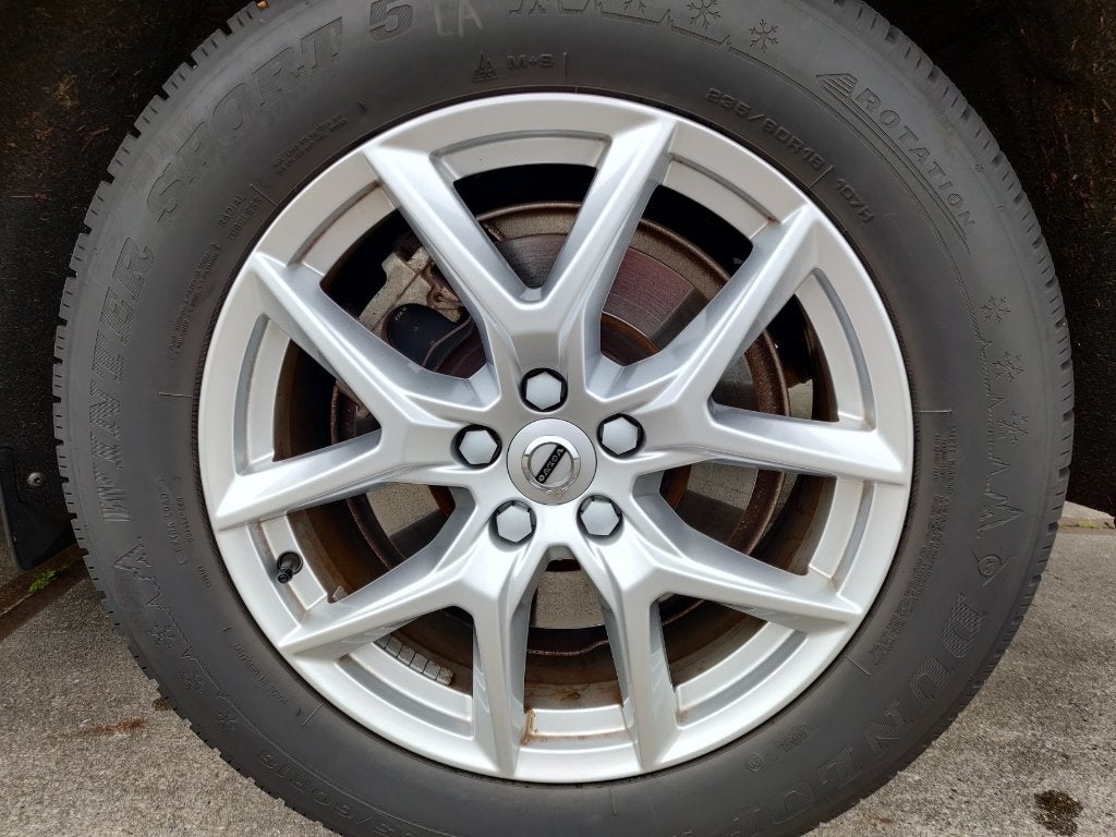 winterbanden/velgen Volvo XC60, Ophalen, 18 inch, Gebruikt, Banden en Velgen