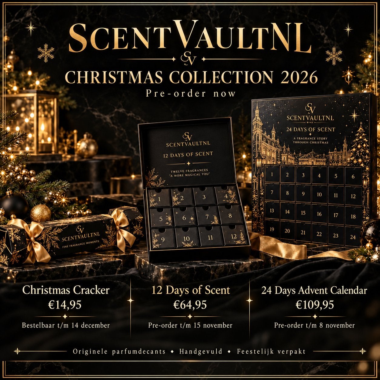 SCENTVAULTNL PARFUM ADVENTSKALENDER 2026, Ophalen of Verzenden, Nieuw
