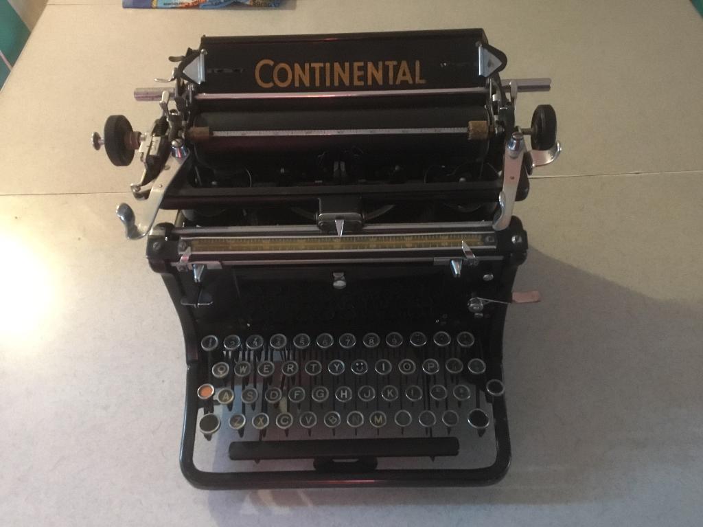 gewone duitse ww2 typemachine continental  werkend, Ophalen of Verzenden, Gebruikt