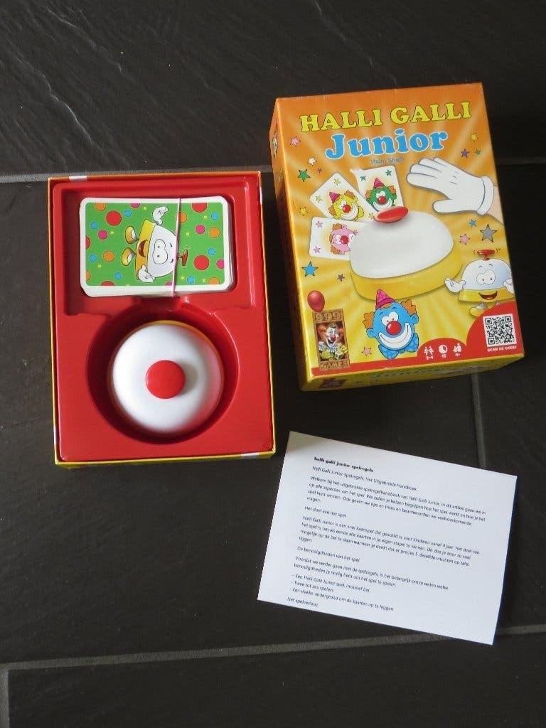Halli Galli junior, kaartspel met de bel, vanaf 4 jaar., Ophalen of Verzenden, Gebruikt