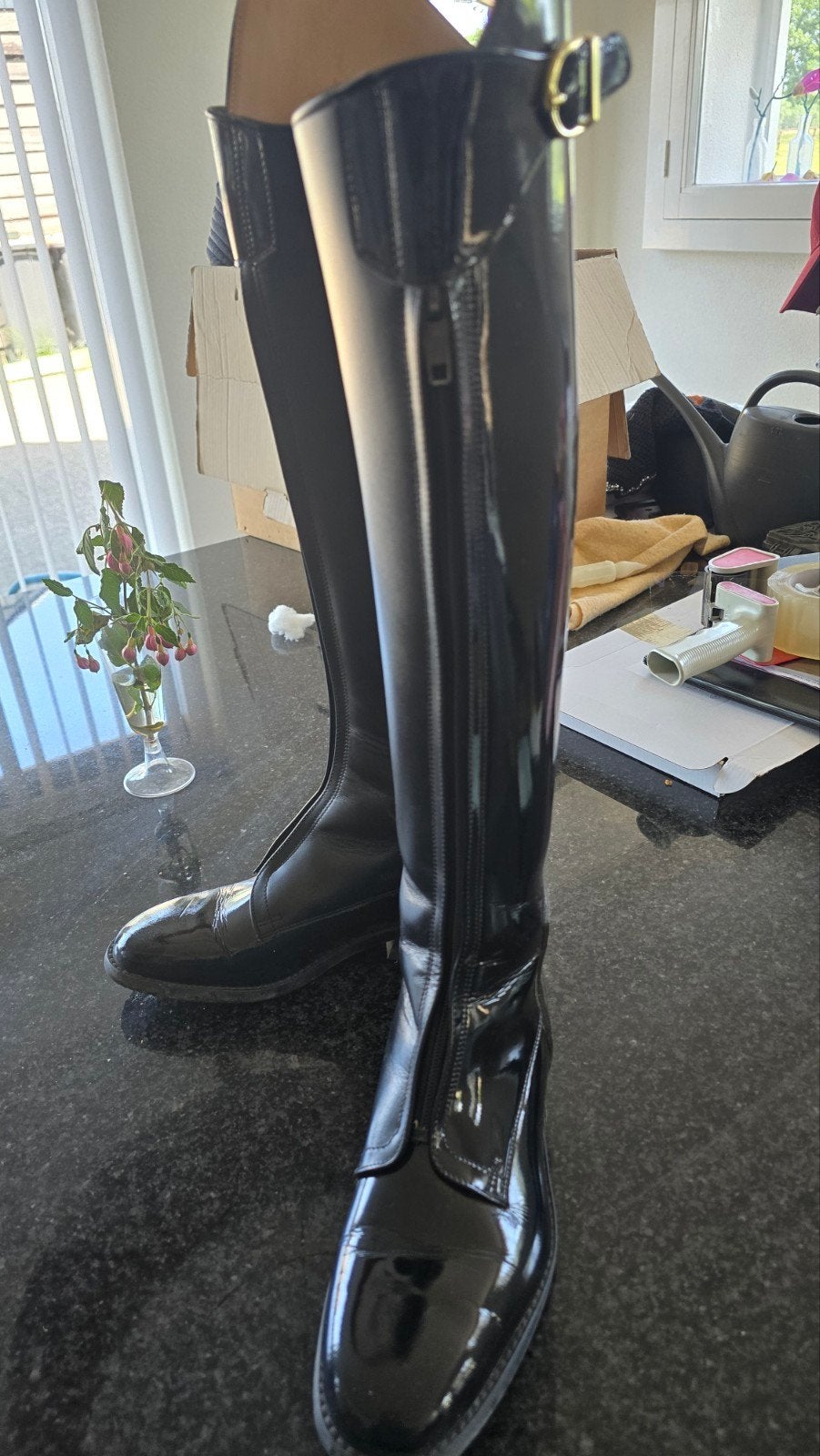 Nieuwe Derby leren laklaarzen maat 38, Dieren en Toebehoren, Paardrijkleding, Ophalen of Verzenden, Zo goed als nieuw, Dressuur