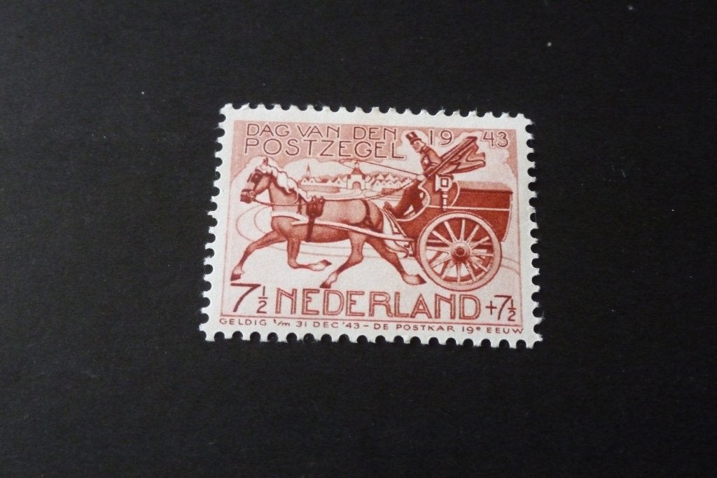 Dag van de post zegel 7,5 cent 1943 postfris (p 17, Ophalen of Verzenden, Na 1940, Postfris