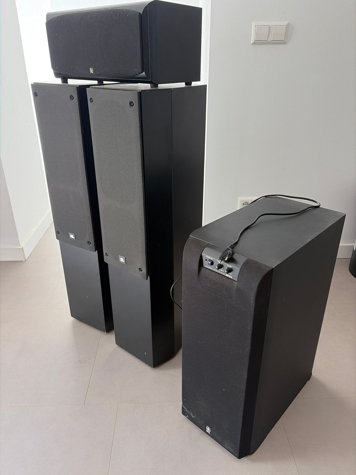 Complete 5.1 Home Cinema Set: JBL, Infinity, Yamaha, Harman, Gebruikt, JBL, Surroundset, Geschikt voor surround/home cinema