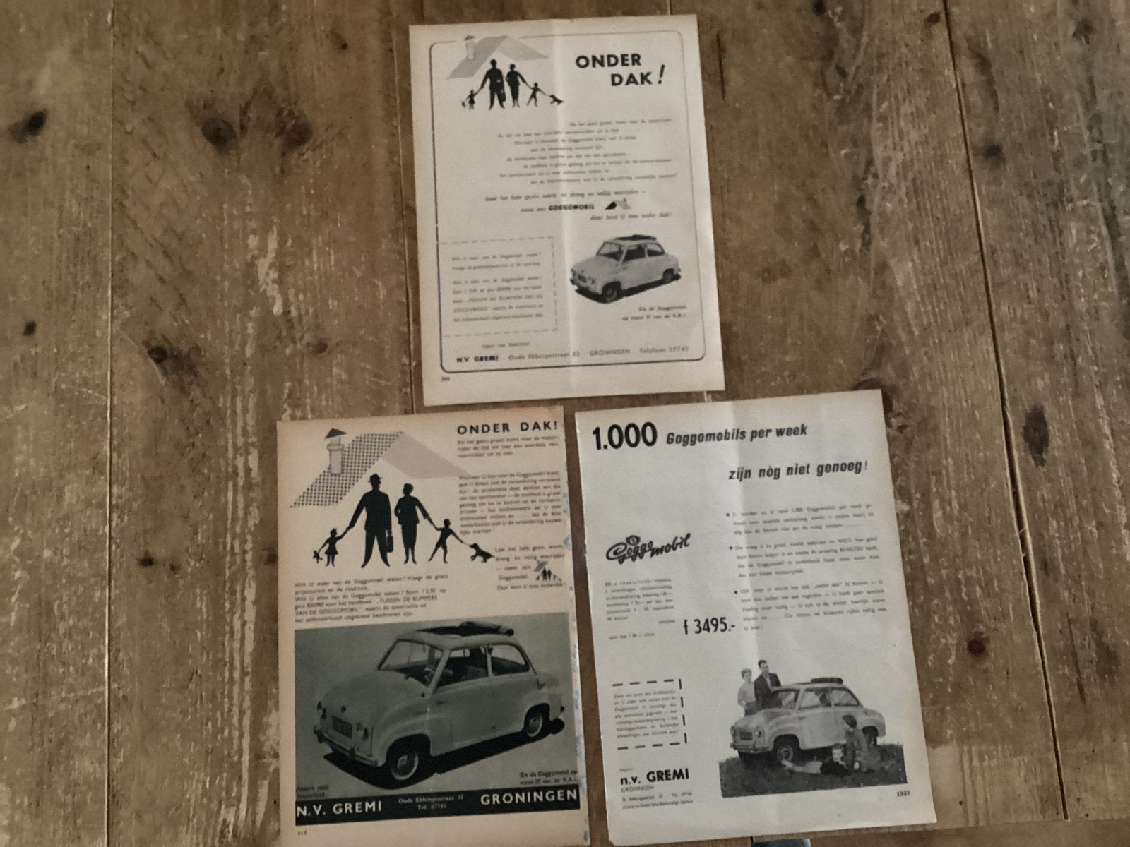 Goggomobil 1956 origineel, Ophalen of Verzenden, 1940 tot 1960, Knipsel(s)