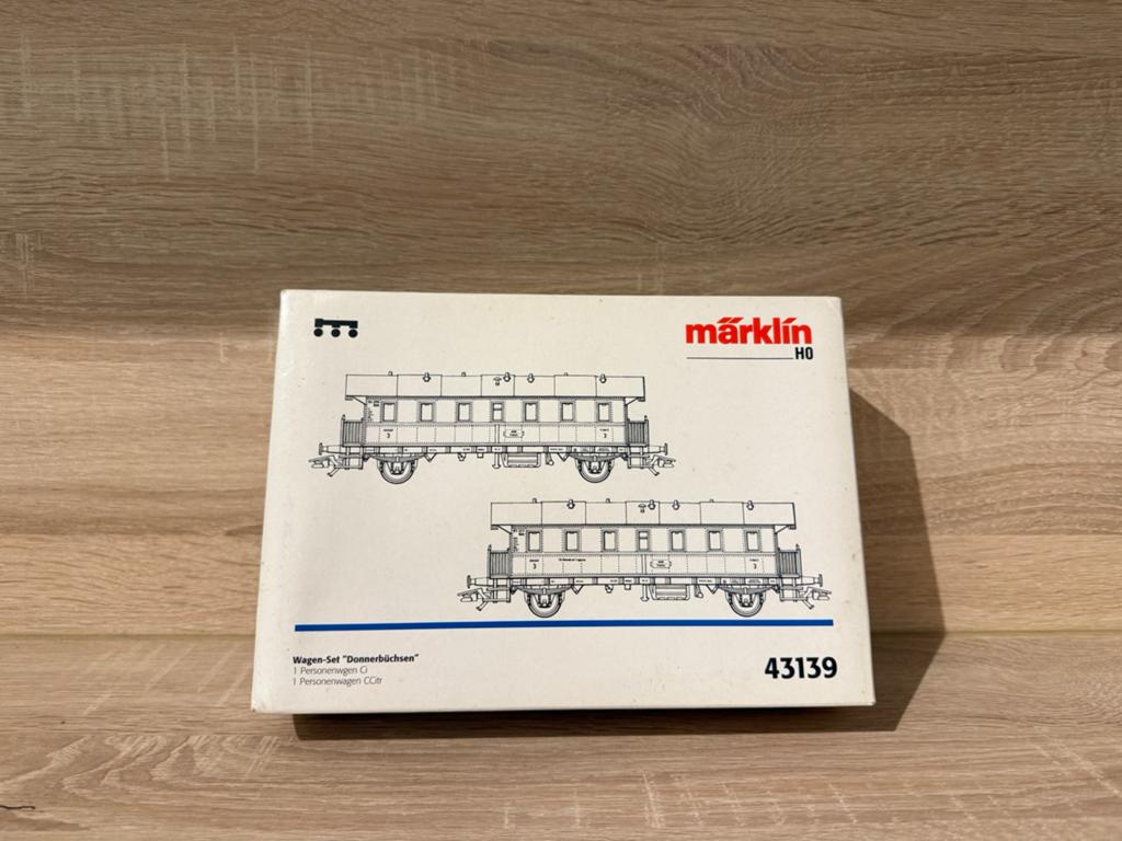 Marklin 43139 set rode donderbussen, Wisselstroom, Verzenden, Wagon, Zo goed als nieuw