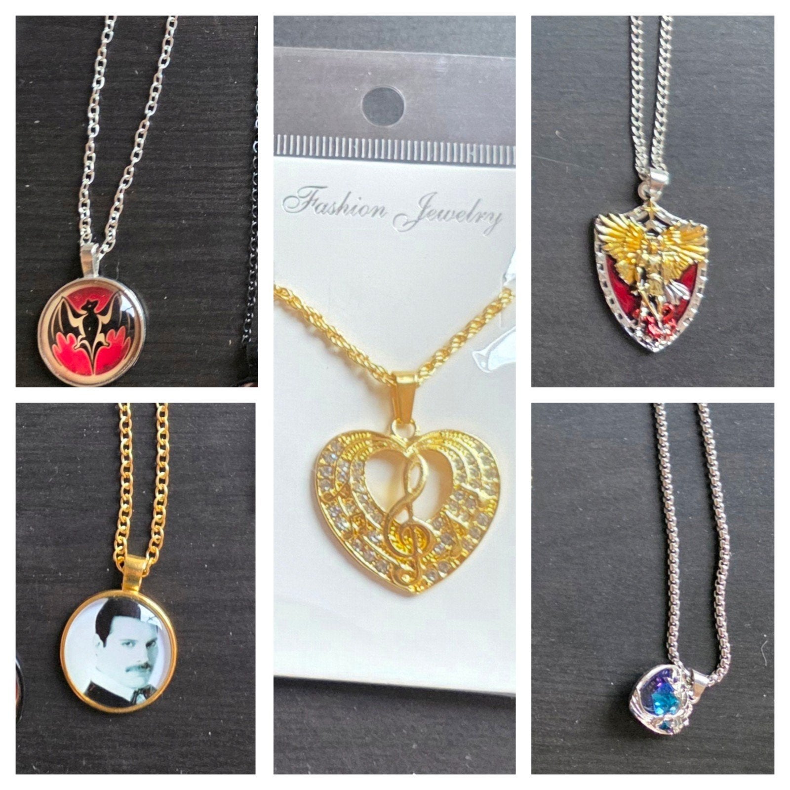 Diverse kettingen met hangers - Nieuw en ongebruikt, Sieraden, Tassen en Uiterlijk, Ophalen, Overige materialen, Overige kleuren