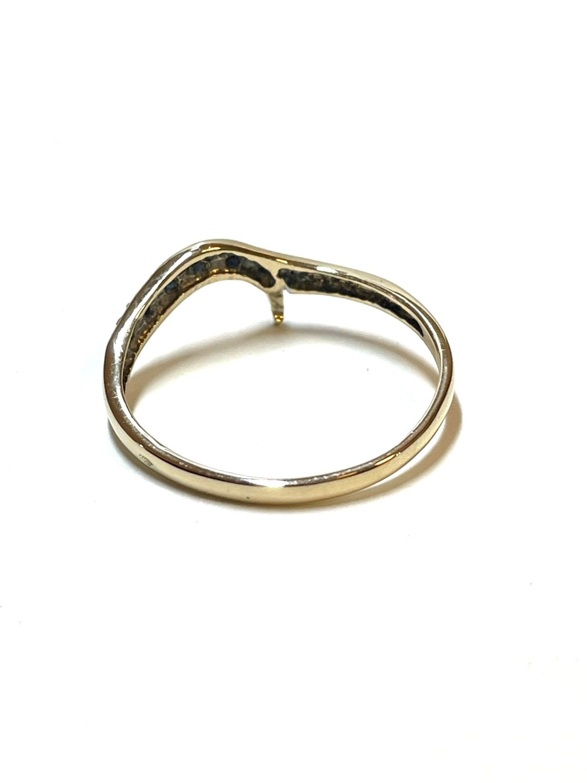 14k gouden ring met saffier, Sieraden, Tassen en Uiterlijk, Ringen, -, 19 tot 20, -, Ophalen of Verzenden