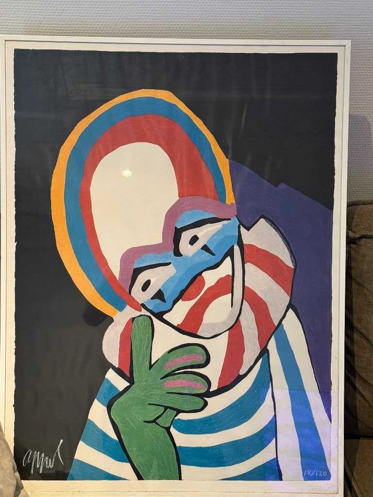 Karel appel clown, Ophalen