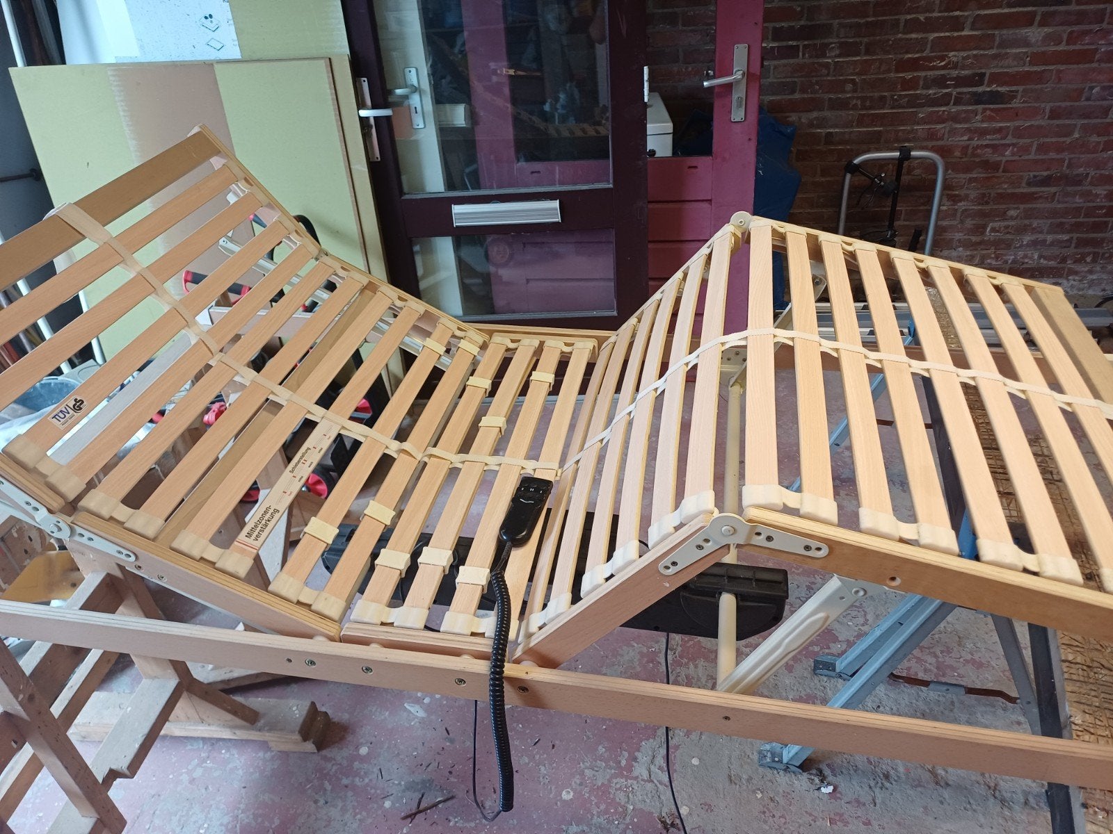Elektrisch verstelbare lattenbodem 90x200 cm, Ophalen, Verstelbaar, 90 cm, Zo goed als nieuw