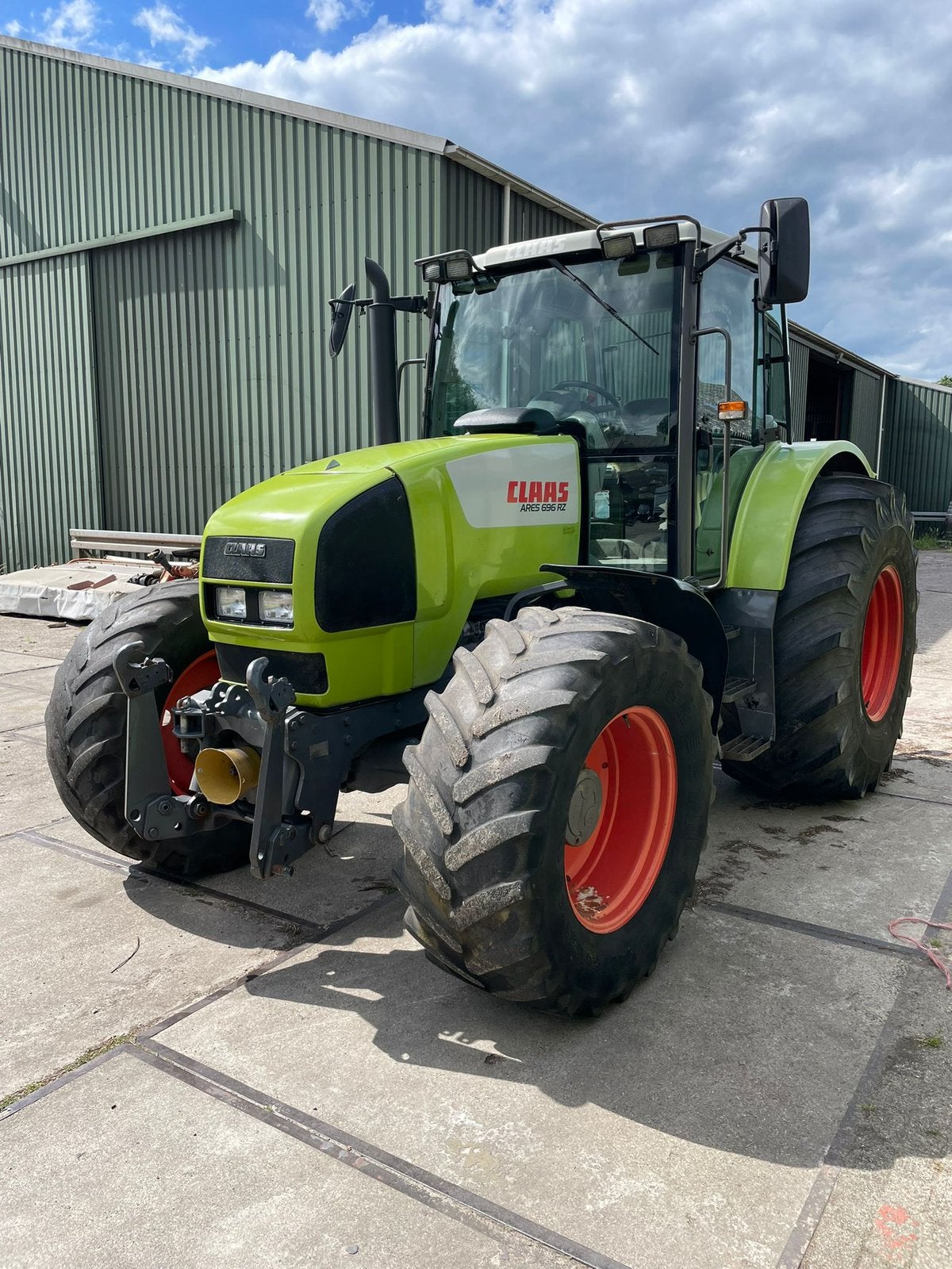 Te koop Claas Ares 696 rz fronthef pto tractor trekker, Ophalen, Gebruikt, Tot 80 Pk, Tot 2500