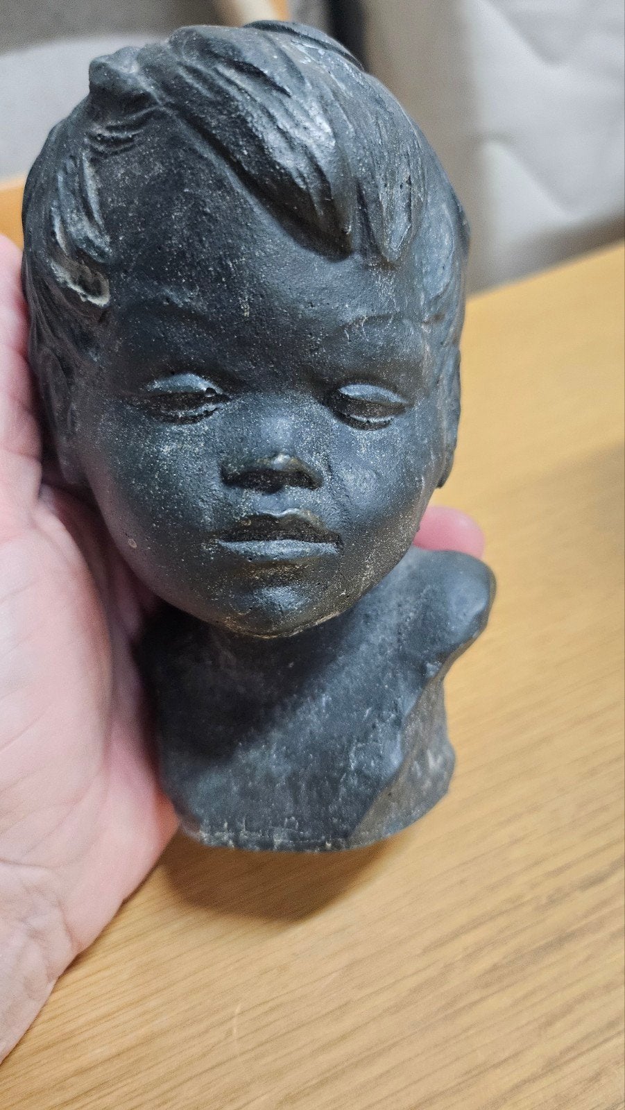 Vintage Buste van Kind - Kadoshop Mingels Banholt, Antiek en Kunst, Ophalen, Overige onderwerpen, Minder dan 20 cm, Buste