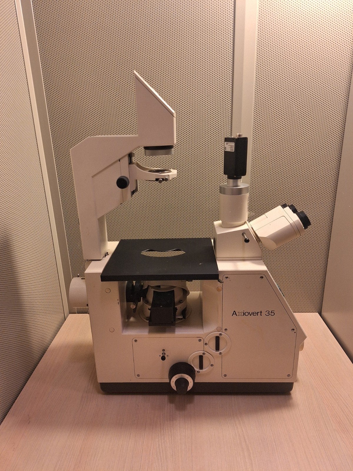Zeiss Axiovert 35 Statief - Inversie Microscoop, Ophalen of Verzenden, Gebruikt, Minder dan 400x, Onderdelen of Toebehoren