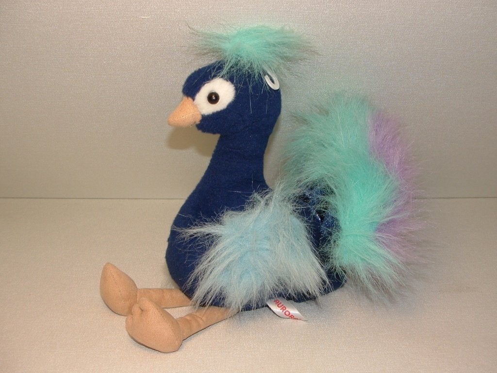 AURORA PAUW VOGEL ZACHTE BADSTOF BLAUW MET GLITTERS, Ophalen of Verzenden, Nieuw, Overige typen