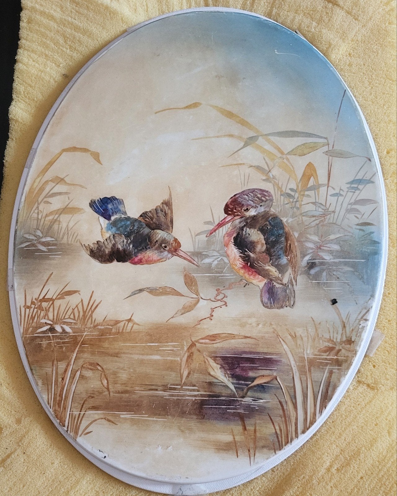 Schildering op porselein, Ophalen of Verzenden